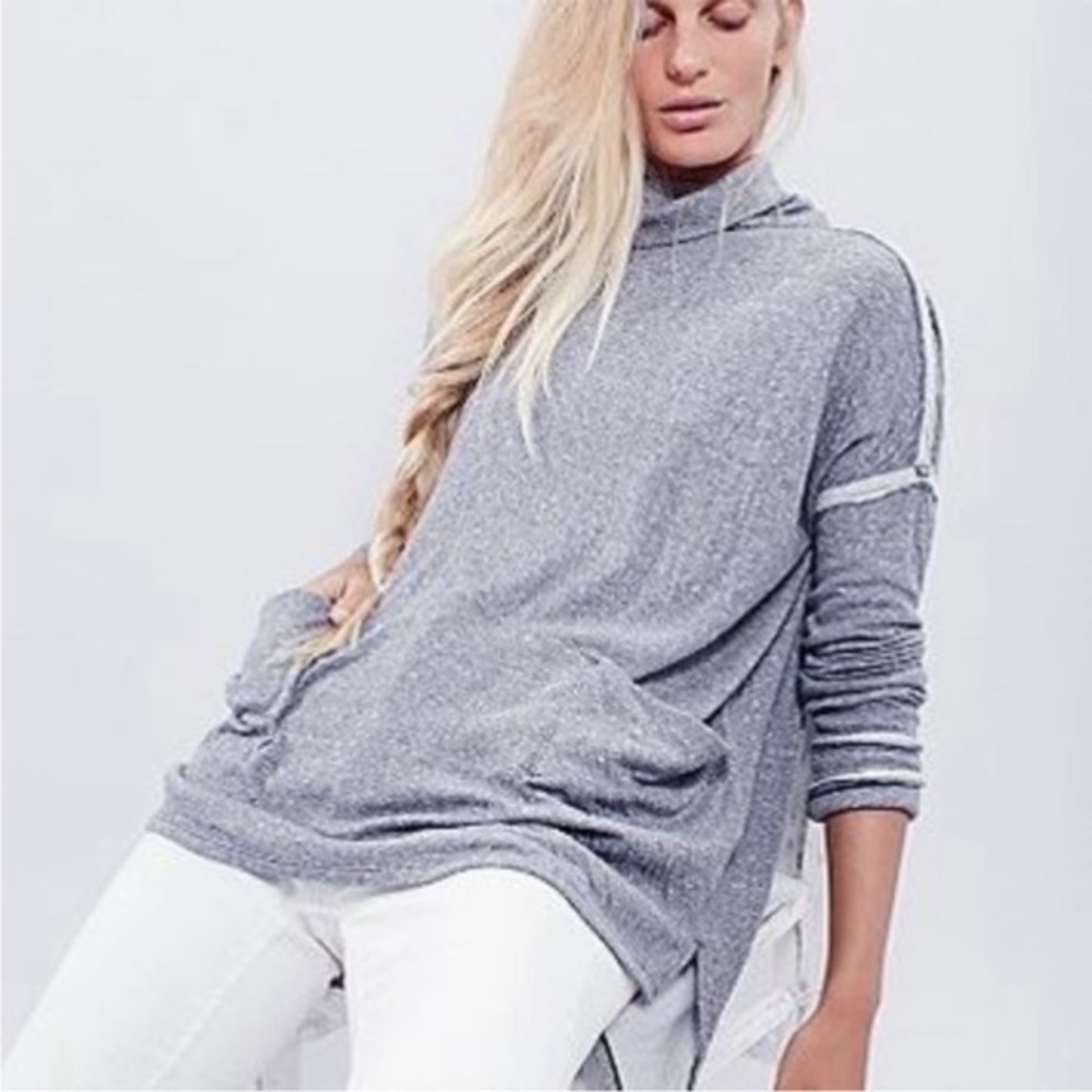 Free People Long Flight Pullover Turtleneckoversized Ptp 27